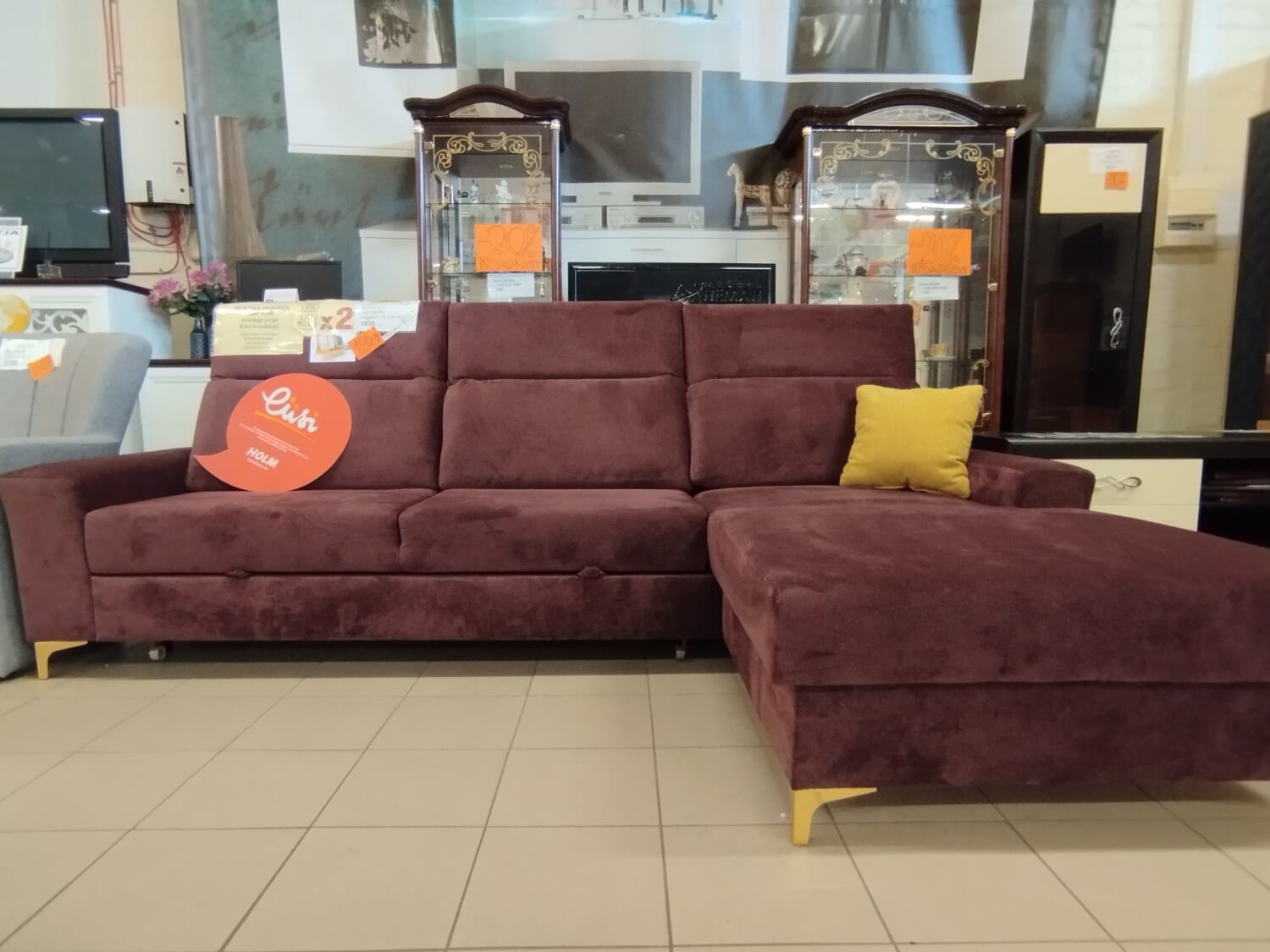 Diverso corner sofa bed